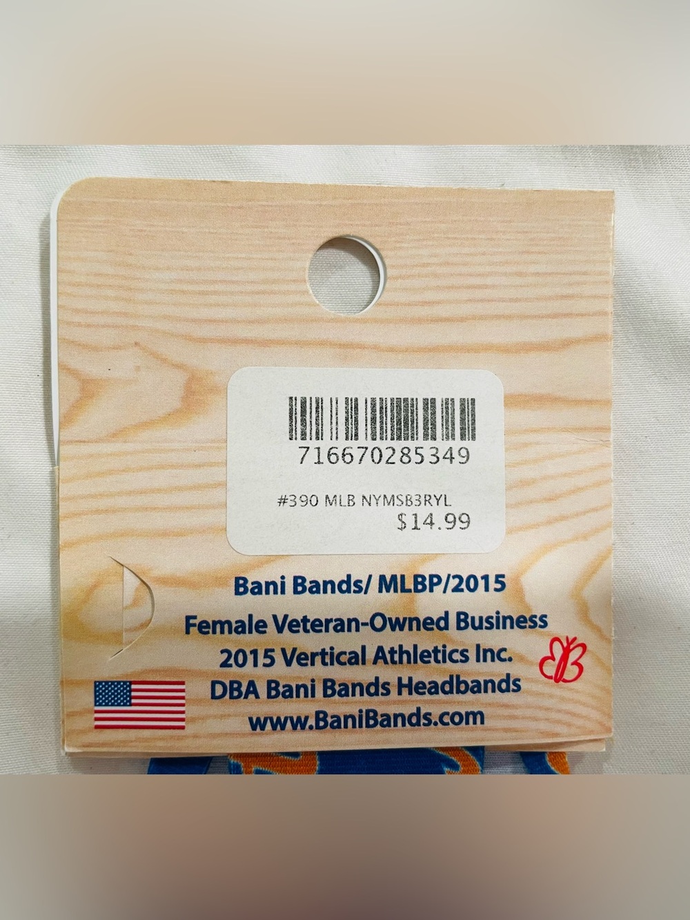 NWT- Mets Bani Bands Headband - Picture 4 of 5